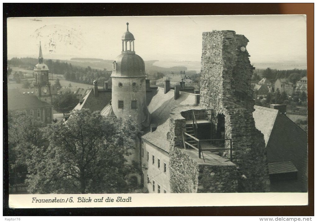 CPSM Allemagne FRAUENSTEIN Blick Auf Die Stadt - Frauenstein (Erzgeb.)