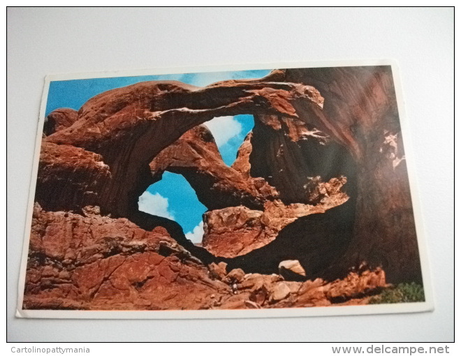 STORIA POSTALE FRANCOBOLLO COMMEMORATIVO Double Arch Arches National Park Utah - Otros & Sin Clasificación
