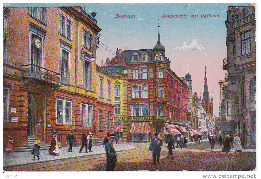 AK Bochum - Bongardstrasse Mit Rathaus - 1926 (6572) - Bochum