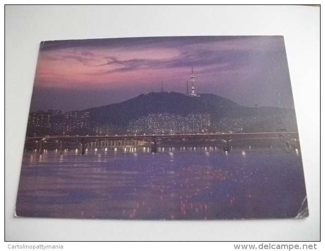 STORIA POSTALE FRANCOBOLLO COMMEMORATIVO Korea A. Night View Of Han River - Corea Del Sud