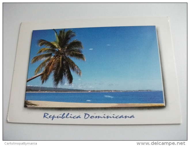 STORIA POSTALE FRANCOBOLLO COMMEMORATIVO Antille Republica Dominicana Costa Norte Paisaje Tropical - Dominicaine (République)