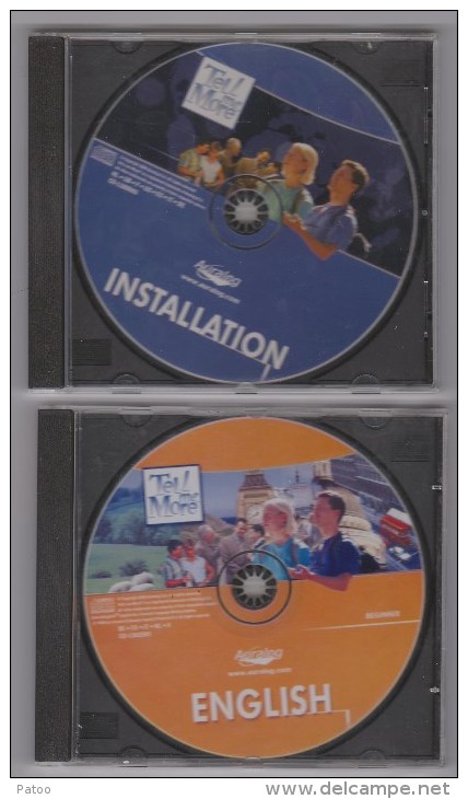 TELL ME MORE/APPRENTISSAGE ANGLAIS/3CD(débutant,inte Rmédiaire,confirmé)+CD INSTALLATION POUR WINDOWS95/98/NT4/2000 - Audio-video