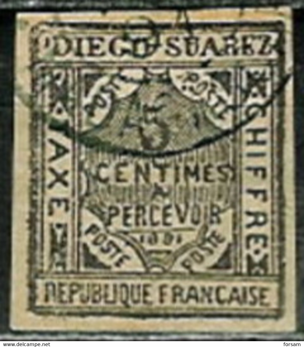 DIEGO-SUAREZ..1891..Miche L # 1...used...Portomarken. - Used Stamps