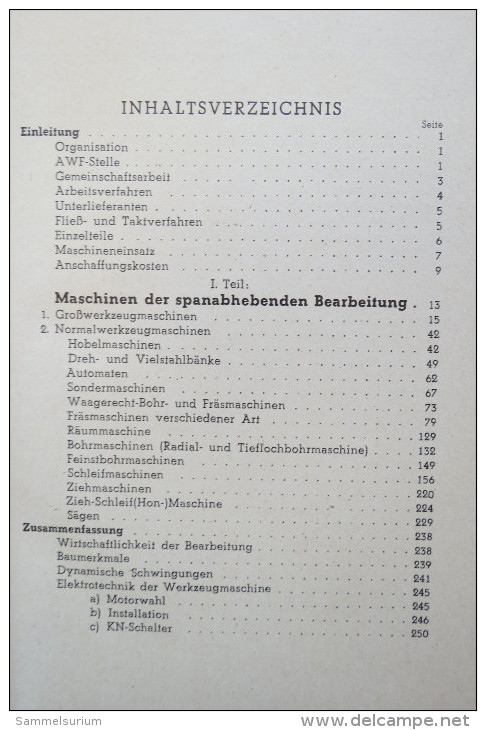 Ing. Herbert Pötschke "Mehrleistung Durch Moderne Und Umgebaute ältere Werkzeugmaschinen" Von 1942 - Técnico