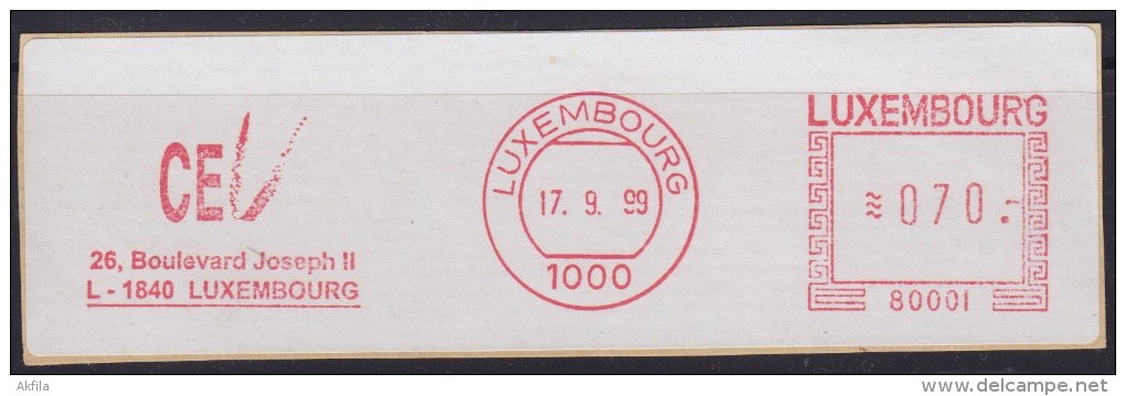 2484. Luxembourg, 1999, Flam - Sonstige & Ohne Zuordnung