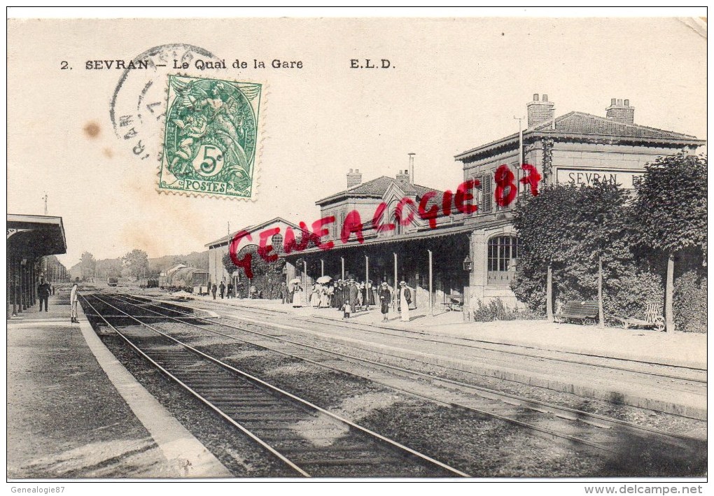 93 -  SEVRAN -  LE QUAI DE LA GARE - Sevran