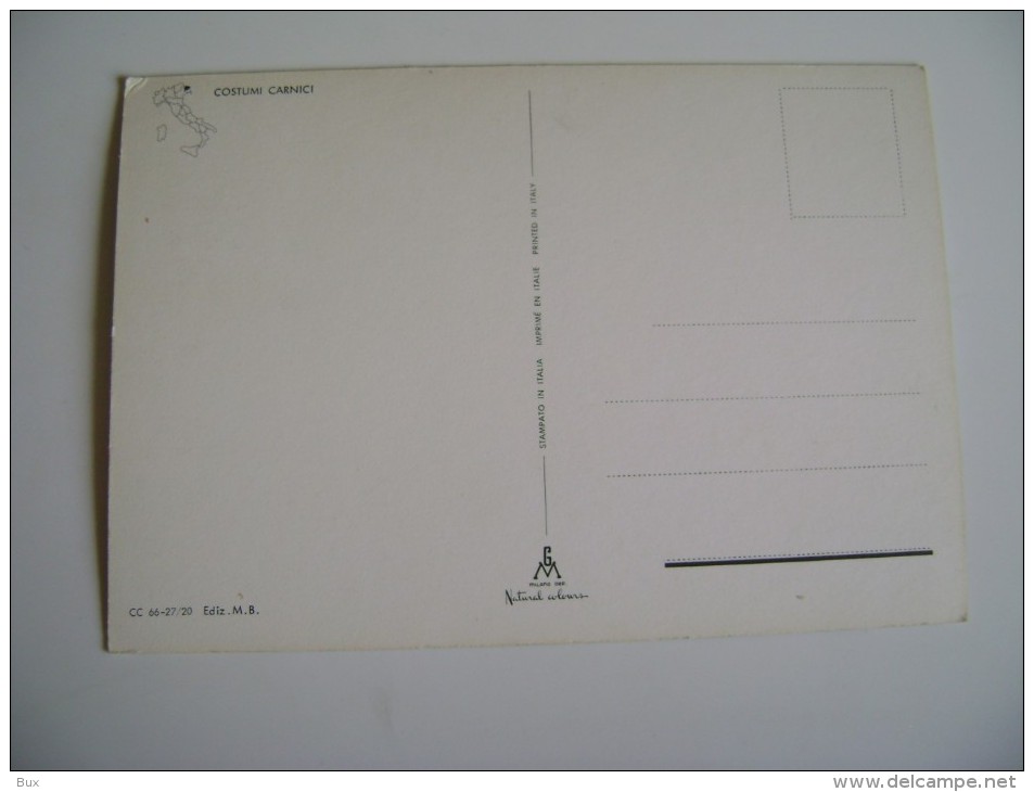 COSTUME  CARNICI CARNIA UDINE  NON  VIAGGIATA  COME DA FOTO - Costumi