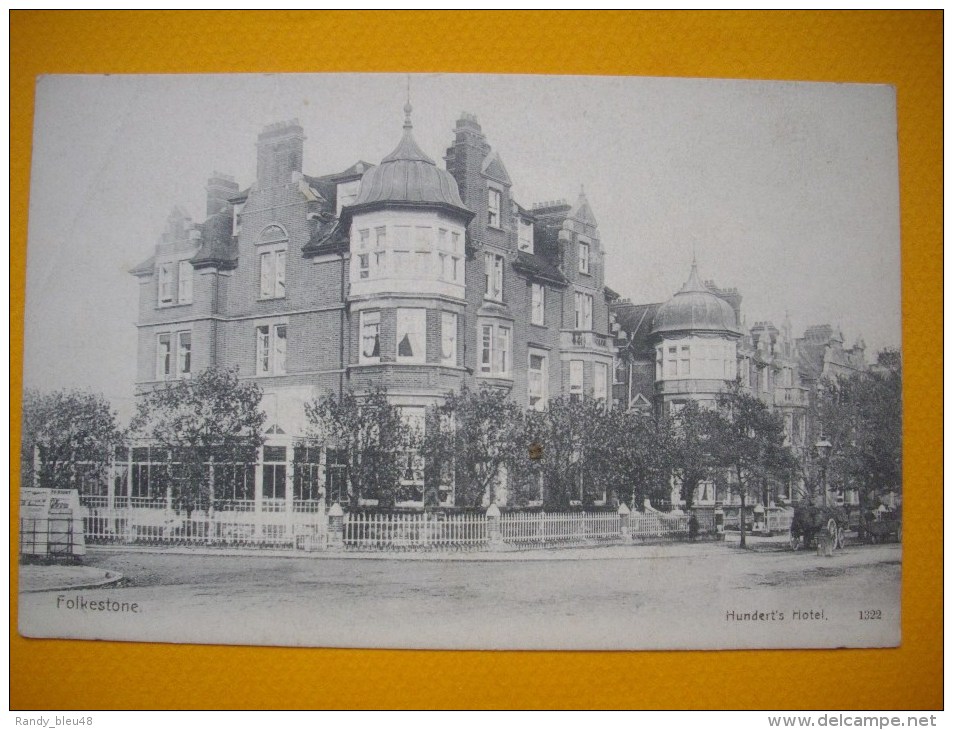 CPA  FOLKESTONE - Hundert´s Hotel - - Huntingdonshire