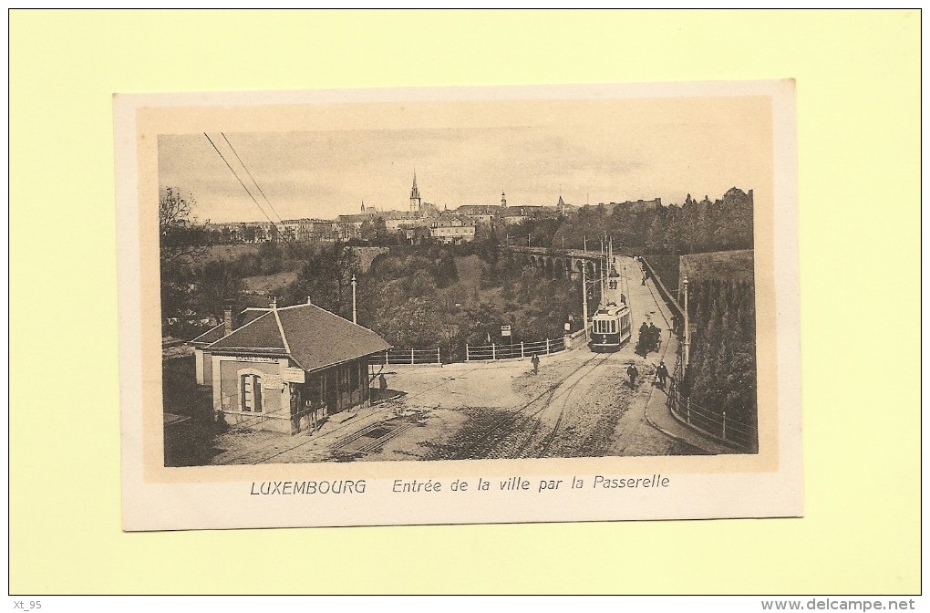 Luxembourg - Entree De La Ville Par La Passerelle - Luxemburgo - Ciudad