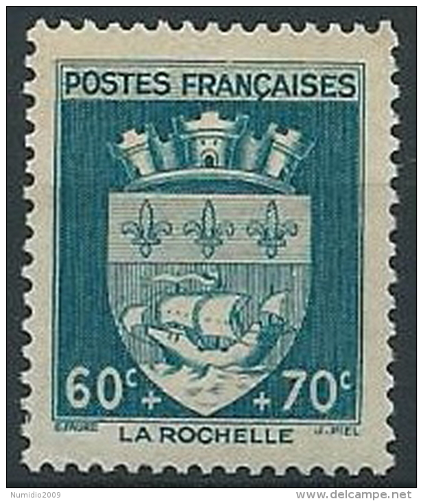 1942 FRANCIA SOCCORSO NAZIONALE STEMMI DI CITTA 60+70 MNH ** - EDF038 - 1941-66 Escudos Y Blasones