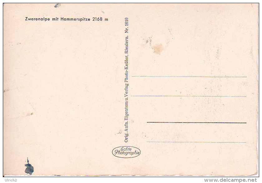 AK Zwerenalpe Mit Hammerspitze (6598) - Kleinwalsertal