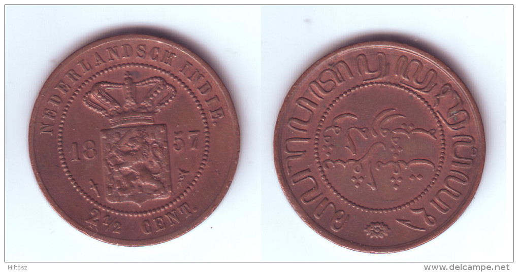 Netherlands East Indies 2 1/2 Cent 1857 - Indes Néerlandaises