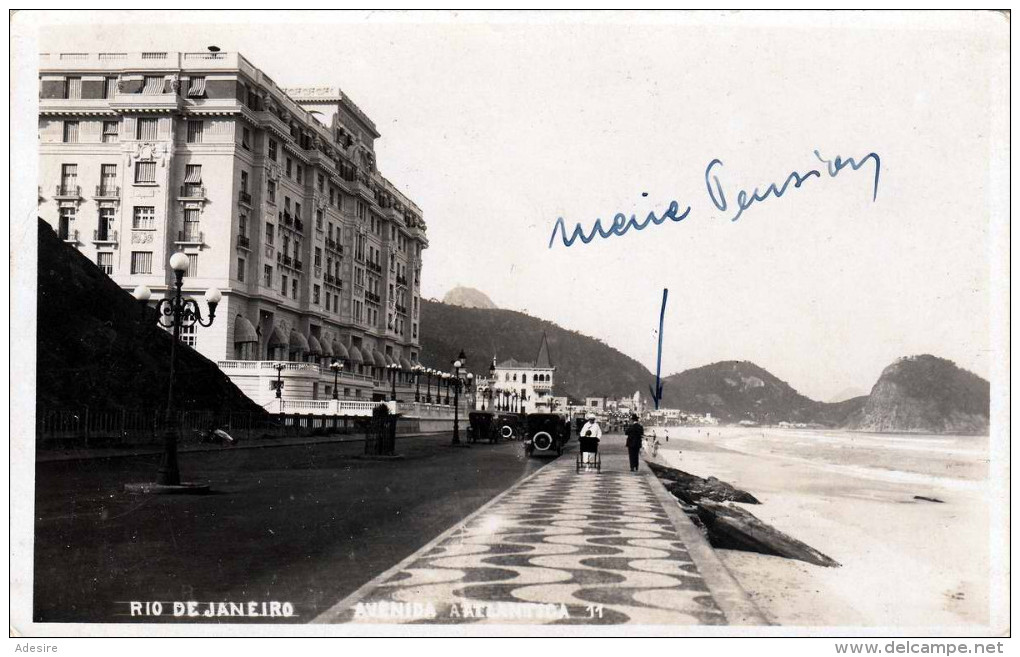 RIO DE JANEIRO 1950?, Avenida Attlantica, Hotel, Fotokarte 1950? - Rio De Janeiro