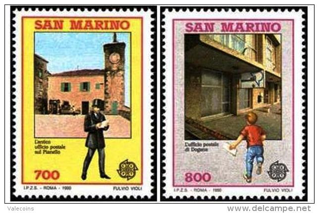 # SAN MARINO - 1990 - CEPT EUROPA - Postal Office - 2 Stamps Set MNH - 1990