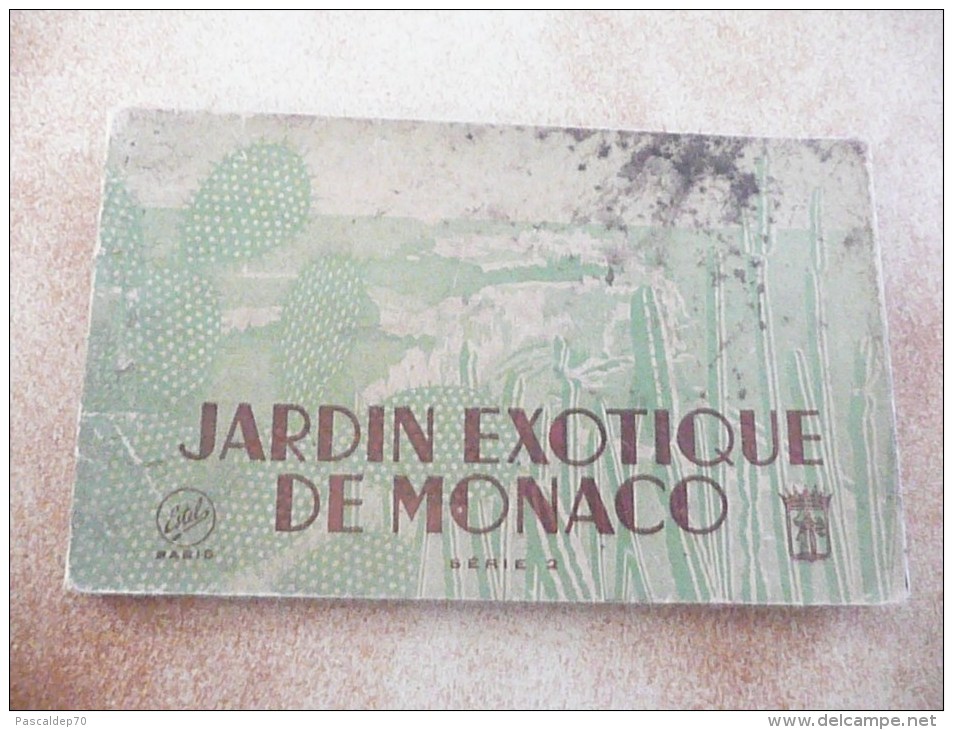 Livret De 8 Cartes Sur Les Jardin Exotique De MONACO - Jardin Exotique