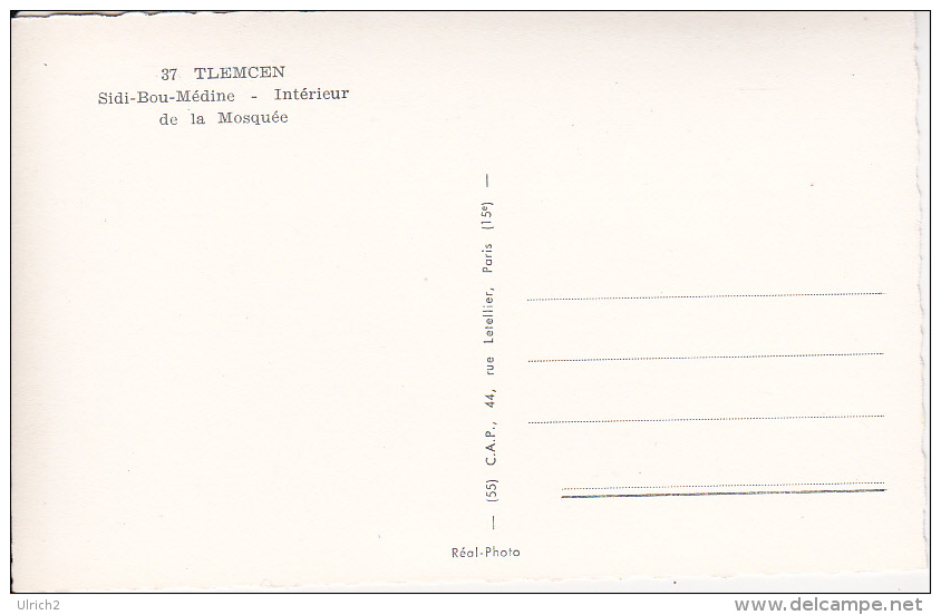 CPSM Tlemcen - Sidi-Bou Médine - Intérieur De La Mosquée (6609) - Tlemcen