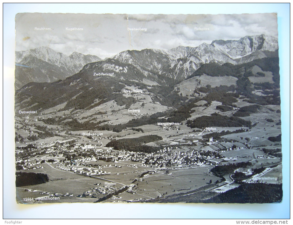 Germany: Sonthofen - Allgäuer Alpen, Totalansicht - General View - 1965 Used - Sonthofen