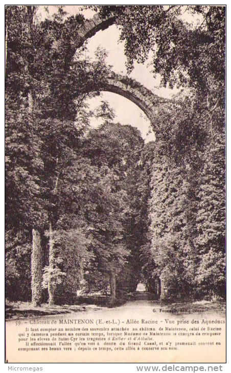 Château De MAINTENON - Allée Racine - Vue Prise Des Aqueducs - Maintenon