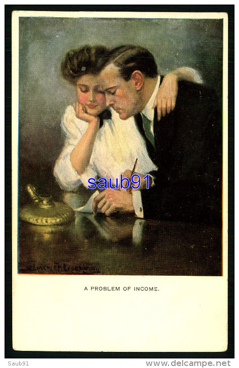 Lot De 2 CPA - Couple D´amoureux - Illutrateur Clarence F. Underwood - M M Vienne - M Munk -Réf: 31881 - 31882 - Underwood, Clarence F.