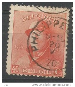 173  Obl  Philippeville  8 - 1919-1920 Roi Casqué