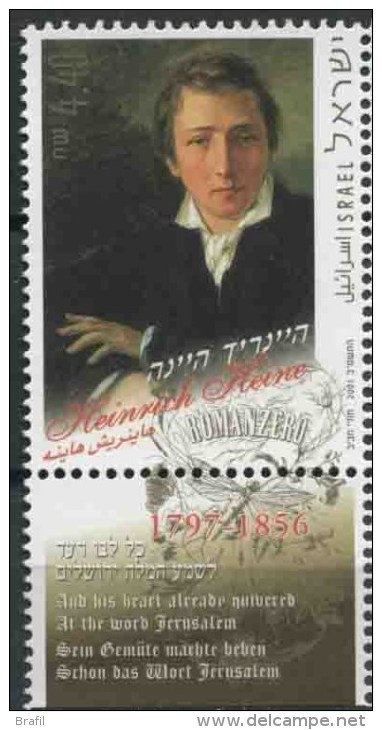 2001 Israele, Heinrich Heine, Serie Completa Nuova (**) - Neufs (avec Tabs)