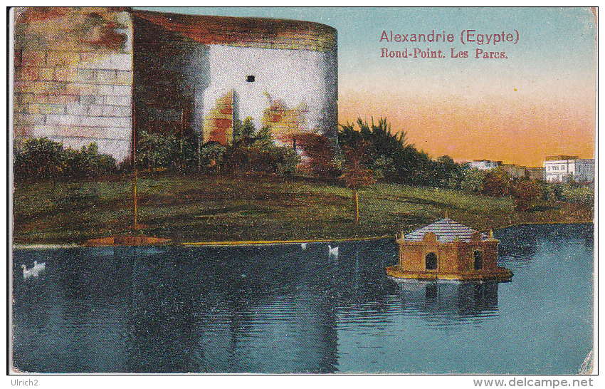 CPA Alexandrie - Rond-Point - Les Parcs - 1914 (6651) - Alexandria