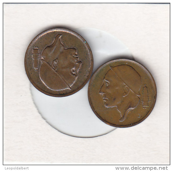 2 X 50 CENTIMES Bronze 1966 FR Et 1966 FL   Qualité++++++++++++++++++ + - 50 Centimes