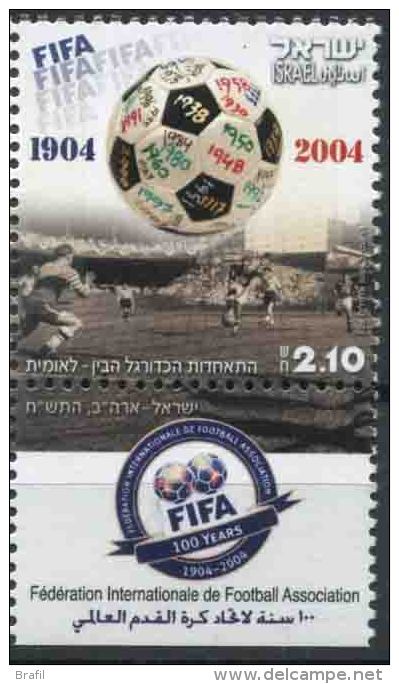 2004 Israele, FIFA, Serie Completa Nuova (**) - Neufs (avec Tabs)