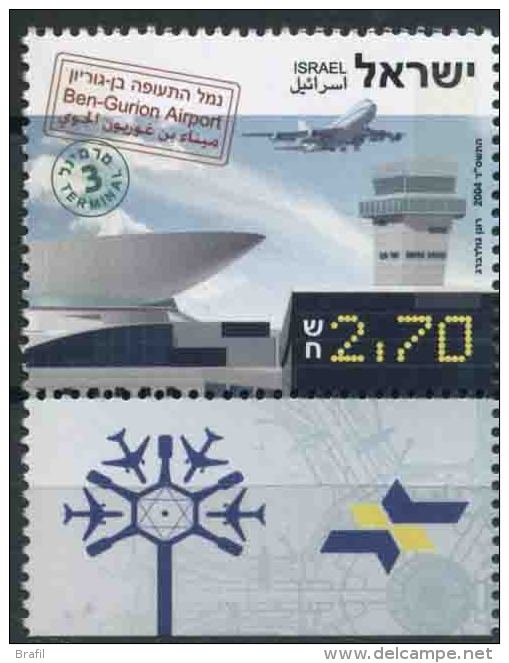 2004 Israele, Terminal 3 Aeroporto , Serie Completa Nuova (**) - Ungebraucht (mit Tabs)