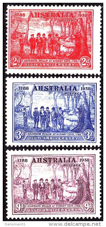 Australia 1937 New South Wales SG 193-95 Mint Never Hinged - Nuevos