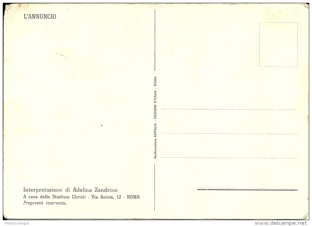 ZANDRINO  ADELINA  L'Annunciazione - Zandrino