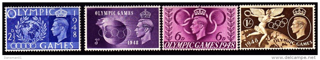 Great Britain 1948 Olympics Sc 271/74  Mint Never Hinged - Nuevos