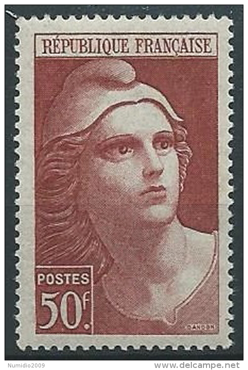 1945-47 FRANCIA MARIANNA DI GANDON 50 F MNH ** - EDF049 - 1945-54 Marianna Di Gandon