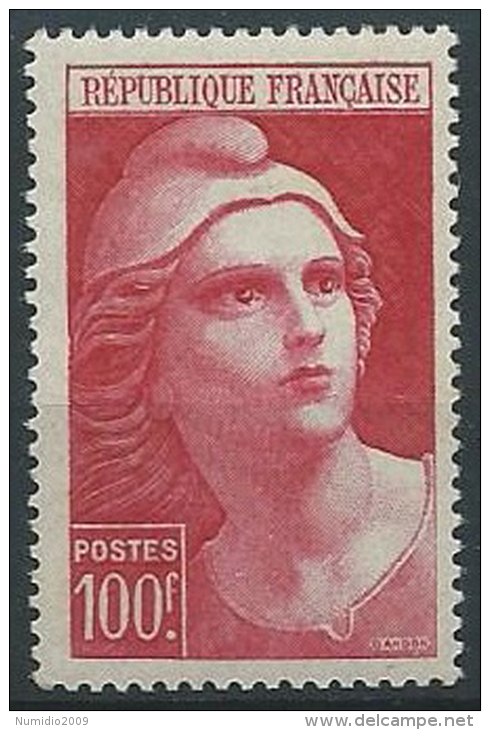 1945-47 FRANCIA MARIANNA DI GANDON 100 F MNH ** - EDF049 - 1945-54 Marianna Di Gandon