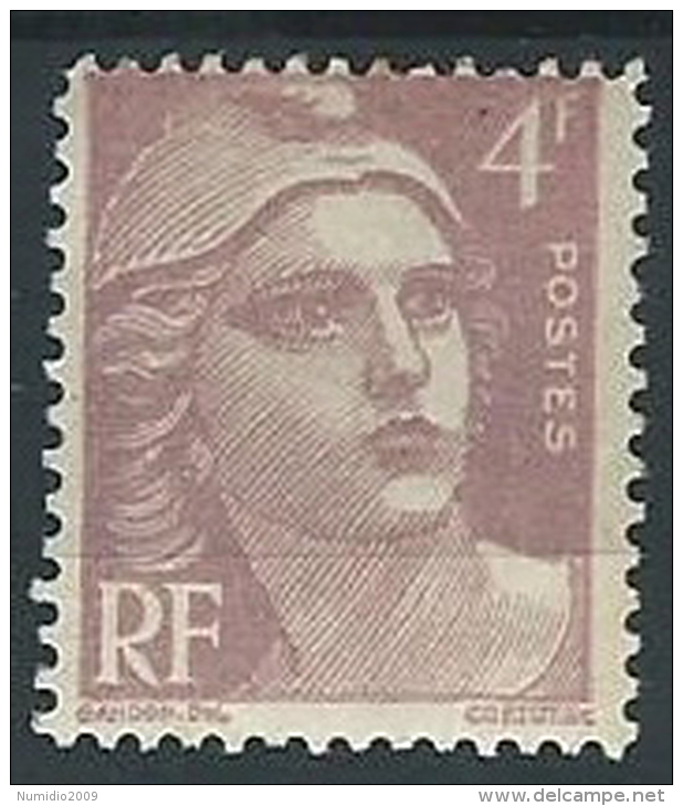 1945-47 FRANCIA MARIANNA DI GANDON 4 F MH * - EDF050 - 1945-54 Marianna Di Gandon