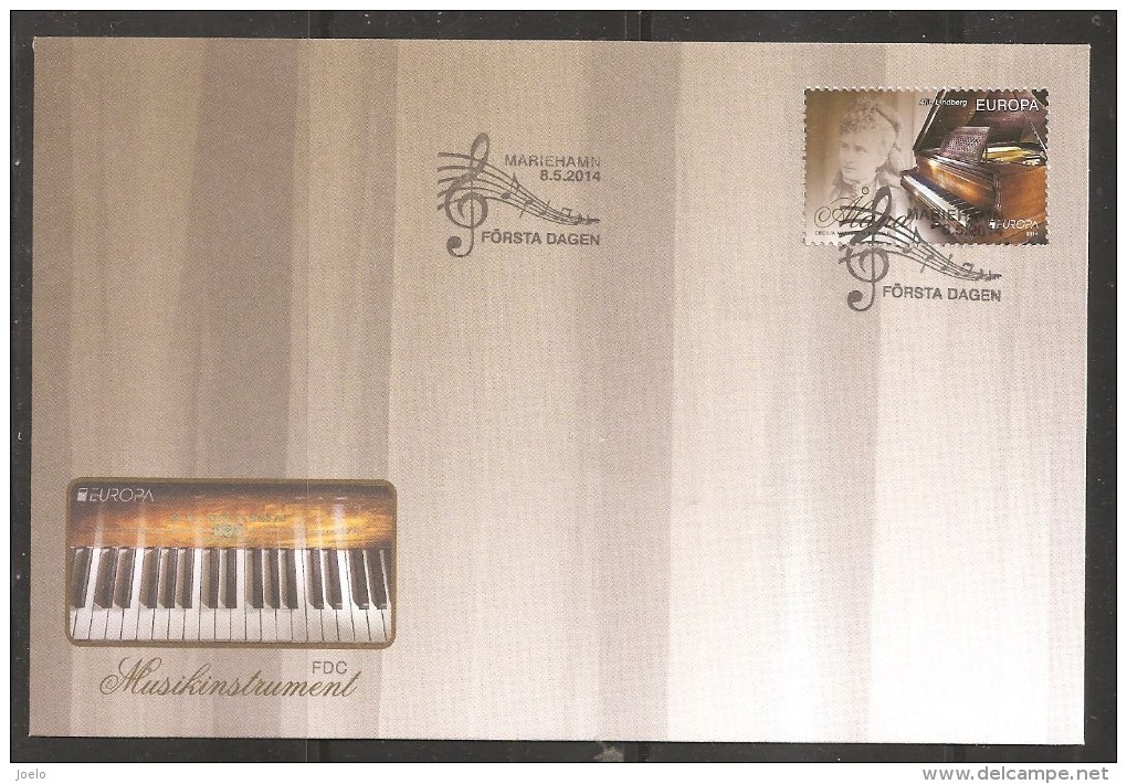 ALAND 2014 EUROPA MUSIAL INSTRUMENTS THEME FDC - 2014