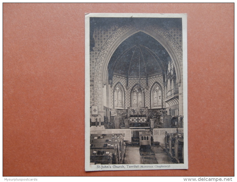 34914 PC:  SWITZERLAND: VAUD:  St. John's  Church, Territet. (Montreaux Chaplaincy). - Other & Unclassified