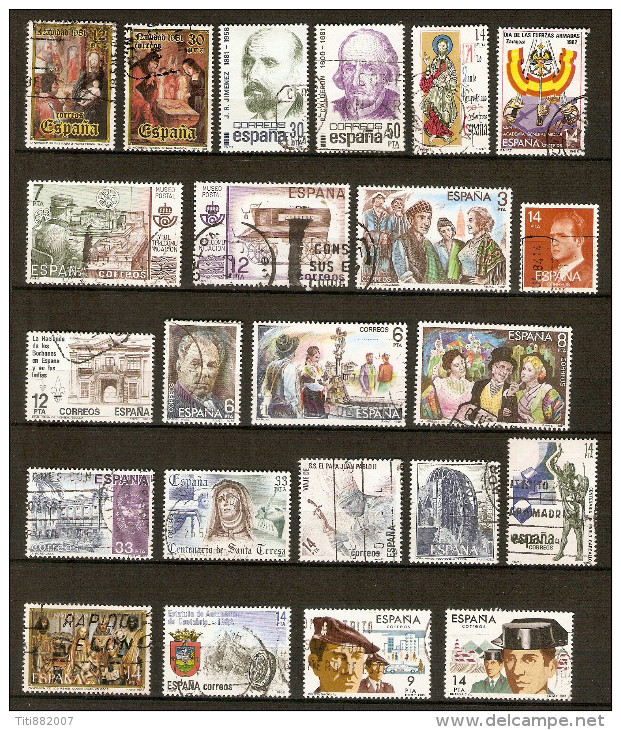 ESPAGNE   -   1981 / 83   -    L O T   -  Oblitérés. - Collections