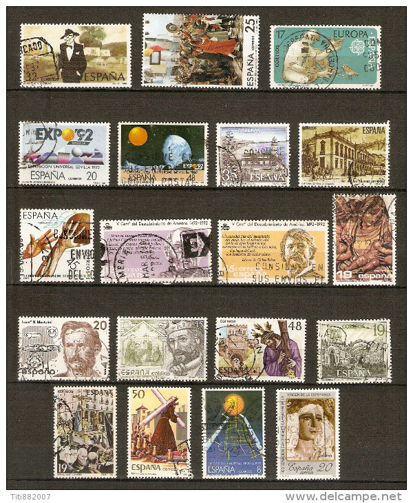 ESPAGNE   -   1986 / 87    -    L O T   -  Oblitérés. - Collections