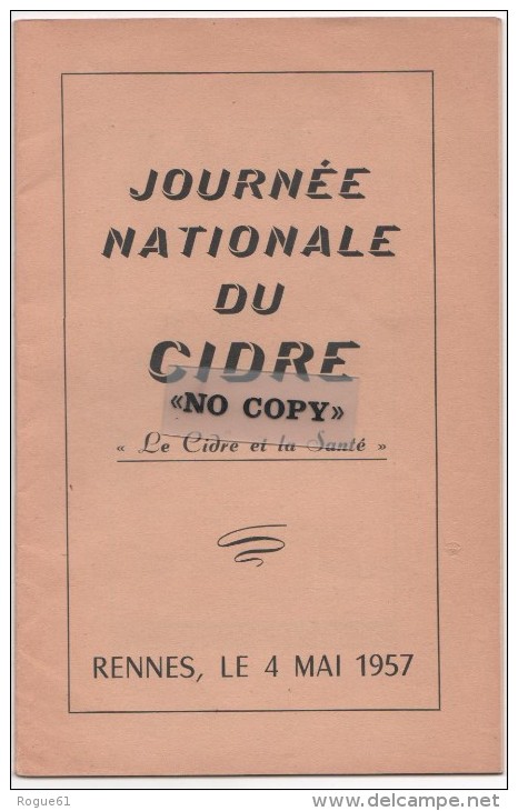 RENNES  (  Journée Nationale Du CIDRE ) - 1901-1940