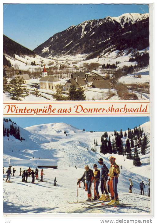 DONNERSBACHWALD - Panorama Im Winter Und Skigebiet - Donnersbach (Tal)