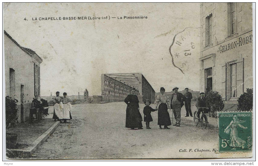 5488 -  Loire Atlantique - LA CHAPELLE BASSE MER :   LA PINSONNIERE    ( RARE) 1913 - La Chapelle Basse-Mer