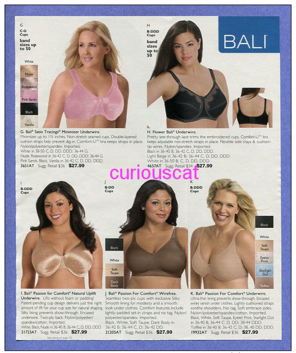 PUBLICITES USA MAGAZINE ADVERTISEMENT RECLAME WERBUNG REKLAME PUBBLICITA PUBLICIDAD For LINGERIE BRAS BH - Publicités