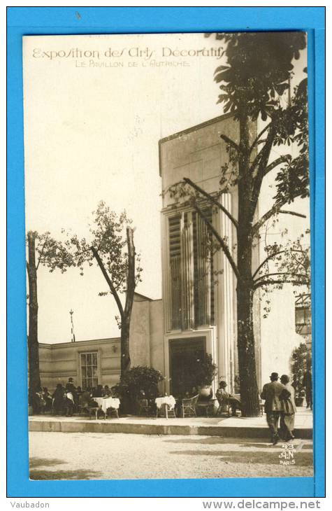 CP, 75, PARIS, Exposition Des Arts Décoratifs - Le Pavillon De L'Autriche, Vierge, TRES RARE - Expositions