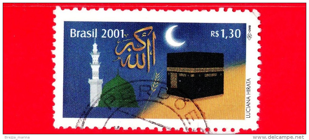 BRASILE - 2001 - Nuovo Millennio - Calendario Islamico - Minareto - Moschea - Holy Ka’aba - 1.30 - Used Stamps