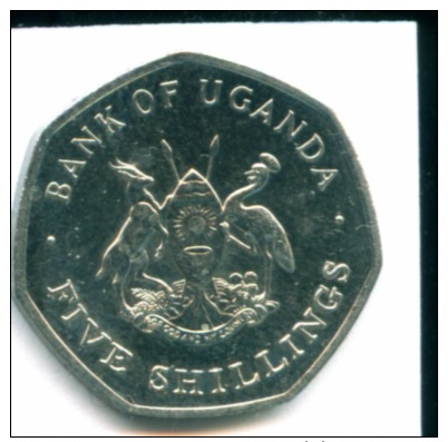 UGANDA 5 SHILLINGS 1987 - Oeganda