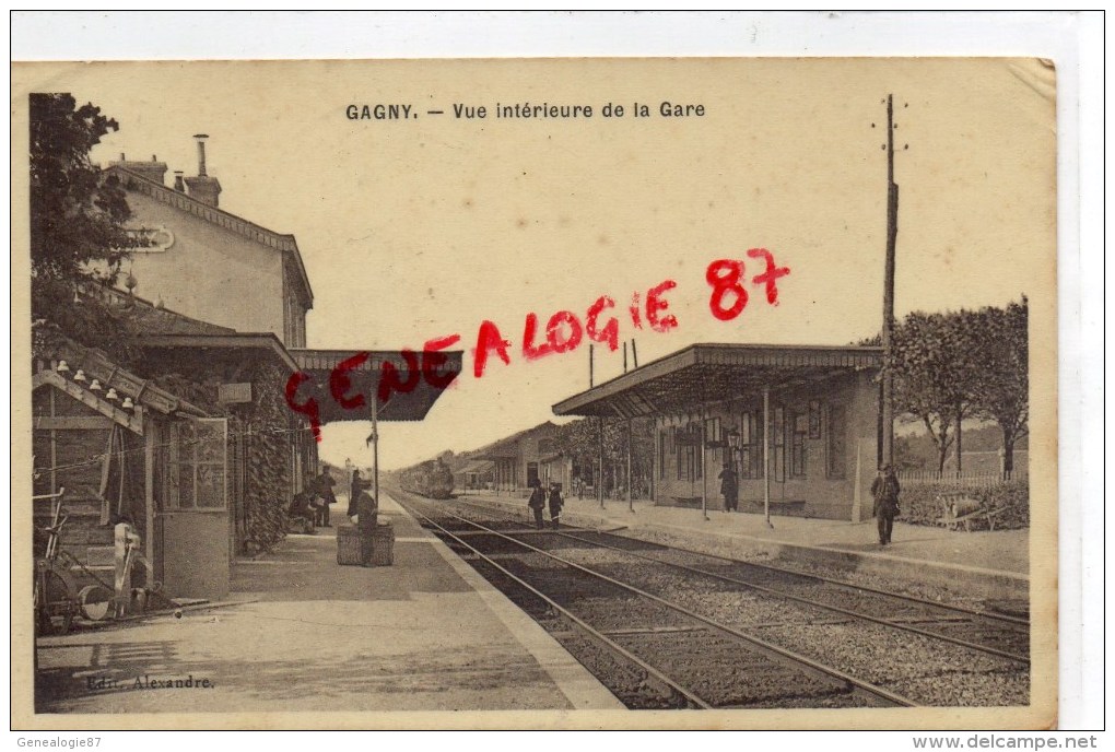 93 - GAGNY - VUE INTERIEURE DE LA GARE - Gagny