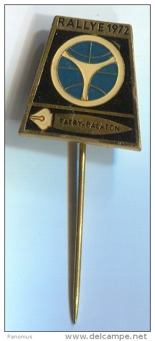 AUTO RALLYE 1972 TATRY / BALATON - Pin, Badge - Car Racing - F1