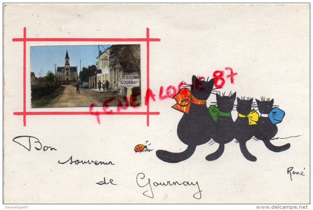 93 -  GOURNAY - BON SOUVENIR   CHAT - Gournay Sur Marne