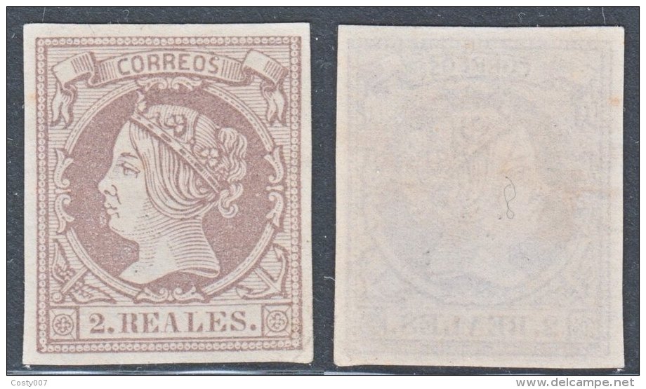 Spain 1860 Queen Isabella II Mi.48 Yv.52 MNG AM.258 - Nuovi